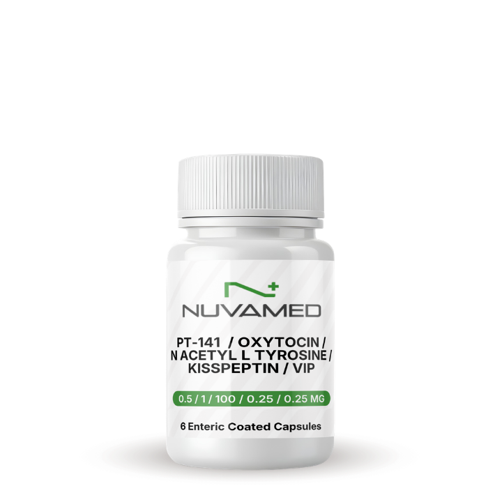 PT-141 / Oxytocin / N Acetyl L Tyrosine / Kisspeptin / VIP Capsules Sample