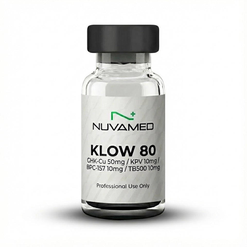 KLOW 80mg - (GHK-CU 50mg+BPC 157 10mg+TB500 10mg +KPV10mg)