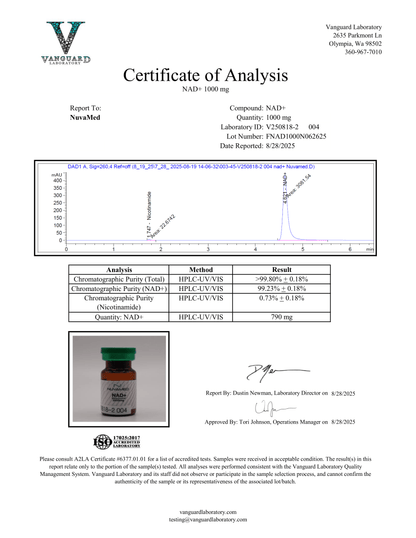 NAD+ (1000mg) Biofermented