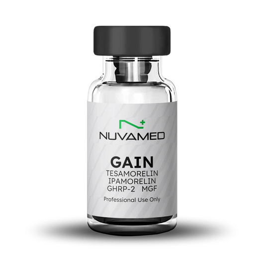 Gain - GHRP-2 (5mg) / Tesamorelin (5mg) / MGF (500mcg) / Ipamorelin (2.5mg)